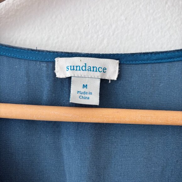 Sundance Briella V-Neck Velvet Silk Blend Babydoll Top - Picture 6 of 6